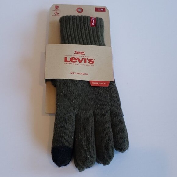 Levi's Mens Touchscreen Knit Glove - Picture 2 of 4